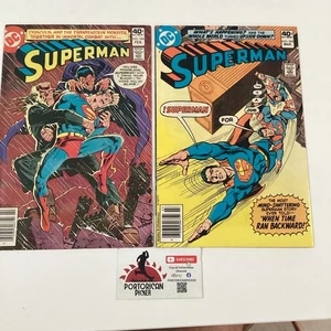 1980 SET BESTEHEND AUS 2 SUPERMAN #344 & #345 HOCHWERTIGEN SUPERHELDEN DC COMICS COMICBUCH - Bild 1 von 7