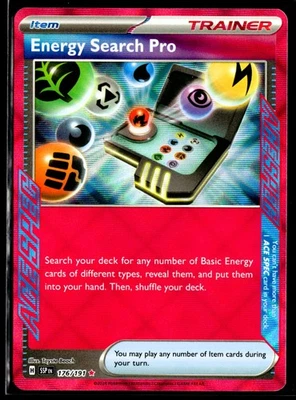 2024 TCG Pokémon #176 Energy Search Pro 176/191 Holo Sv08 Surging Sparks - Image 1 of 2