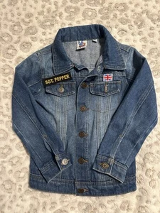 Junkfood Sgt. Pepper Beatles Jean Jacket Youth Xs See Desc - Picture 1 of 6