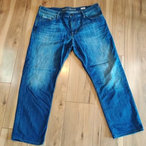 Mavi Myles Straight Leg Jeans Herren Blau Denim Stretch (Etikett 40X32) 40X28,5 - Bild 1 von 14