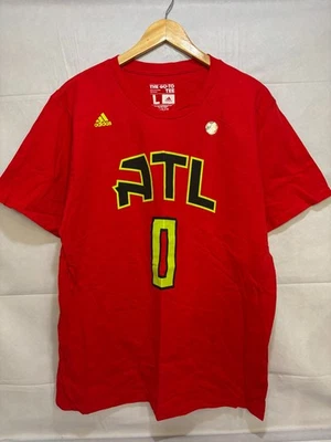Atlanta Hawks Shirt Adidas Men’s NBA Red Jeff Teague #0 Short Sleeve Large - Image 1 of 4