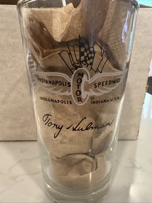 Set Of 6 Vintage 1968 Indianapolis 500 Gold Rim Glass Tony Hulman 1967 A J Foyt - Image 1 of 4