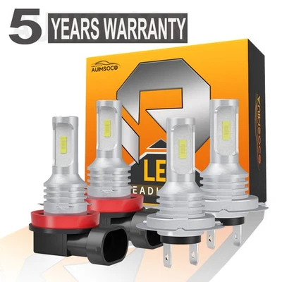 For Volvo XC60 2014 2015 2016 - 2017 H7 H11 Full Front LED Headlight Bulbs Combo - Image 1 of 4