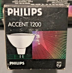 PHILIPS ACCENT 1200 BAB 20W MR16 12V. NARROW FLOOD 36° LIGHT BULB NIB - Picture 1 of 3