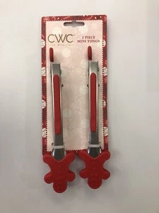 Gingerbread Shapped Figural Tong CWC 2 Pack - Picture 1 of 2