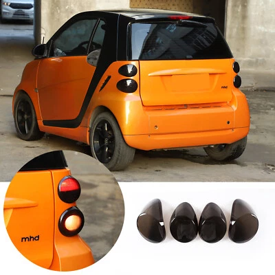 Cubierta de lámpara de luz trasera ahumada superposición apagada para Smart Fortwo 451 2009-2015 Foto 1 de 4
