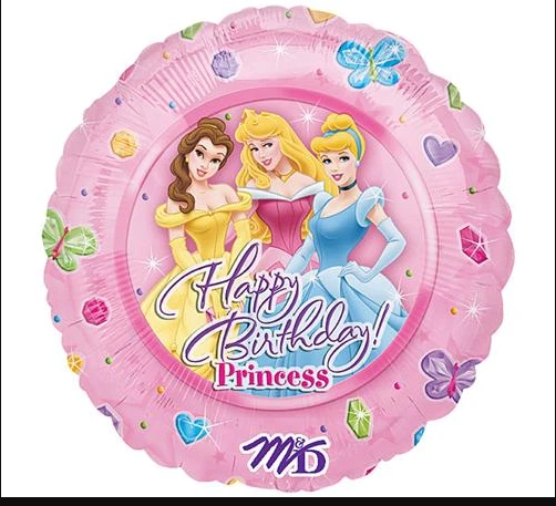 NEW DISNEY PRINCESS THEME HAPPY BIRTHDAY BALLOON 18 INCH (1) - image 1 of 1
