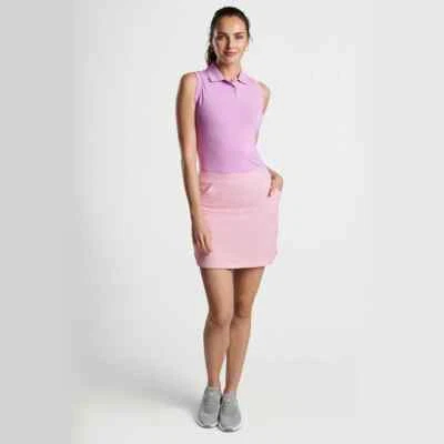 PETER MILLAR Alice Geo Petal Hem Golf Skort Women MEDIUM - Lilac Blossom NEW NWT - Image 1 of 4