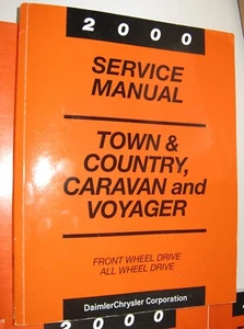 2000  OEM Chrysler Town Country, Dodge Caravan, Plymouth Voyager Manuals Nice! - Picture 1 of 5
