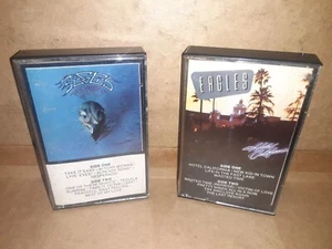 Eagles~Hotel California & Their Greatest Hits 1971-1975 On Cassette - Imagen 1 de 4