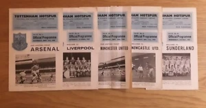 Tottenham Hotspur 1966/67 Selection of Home League Programmes from menu - Picture 1 of 6