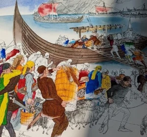 The Viking Tre Tryckare 1972 Hardcover book illustrated - Picture 1 of 9