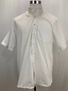 Cutter & Bucks Mens Short Sleeve Button Down Clemson Tigers Shirt Medium White - Picture 1 of 12