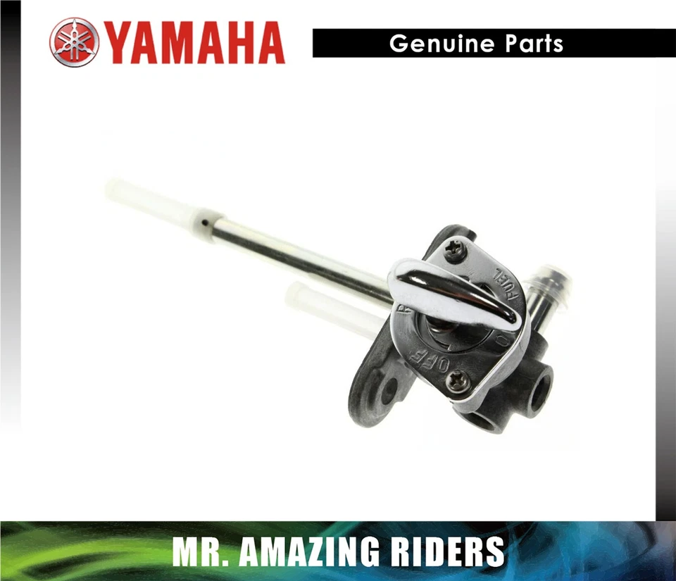 YAMAHA OEM 2004-2009 V-STAR XVS 1100 VÁLVULA DE COMBUSTIBLE GENUINO PETCOCK GASOLINA ENCENDIDO APAGADO PALANCA Foto 1 de 1