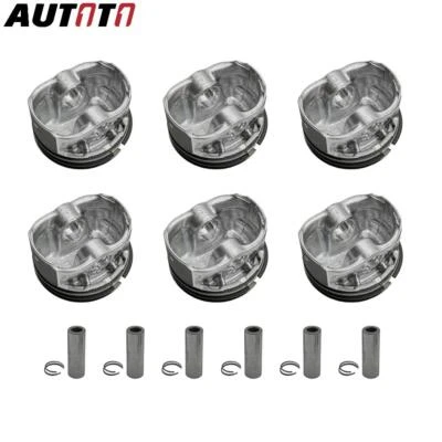 3.2L Engine Pistons Assembly For Volvo V70 S80 XC60 XC70 XC90 #B6324S #B6324S5 - Image 1 of 4