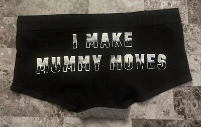 NWT VICTORIA'S SECRET PINK L MUMMY MOVES MESH HALLOWEEN RARE BOYSHORT PANTIES - Image 1 of 4