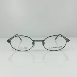 New Vintage Emporio Armani 077 Oval Eyeglasses EA 77 C. 976 Gunmetal 47-20-130mm - Picture 1 of 12