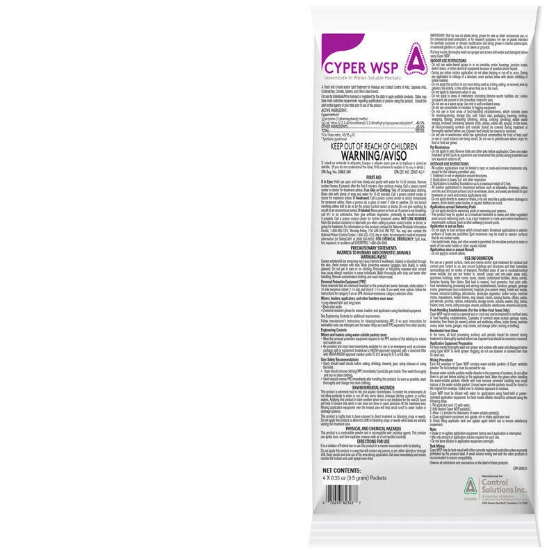 Martin's Cyper WSP Insect Killer Powder 4 x 9.5 gm - Image 1 of 1