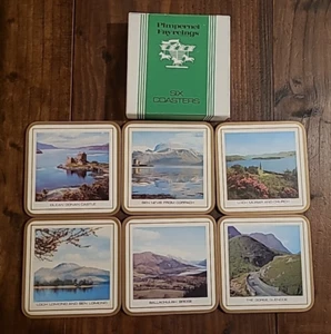 Schachtel mit 6 Pimpernel Fayreing Korkrücken Untersetzern. 513: Road to the Isles - Schottland - Bild 1 von 15