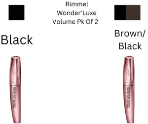 Rimmel Wonder'Luxe Volumen Rímel Negro & Negro/Marrón Nuevo - Imagen 1 de 1