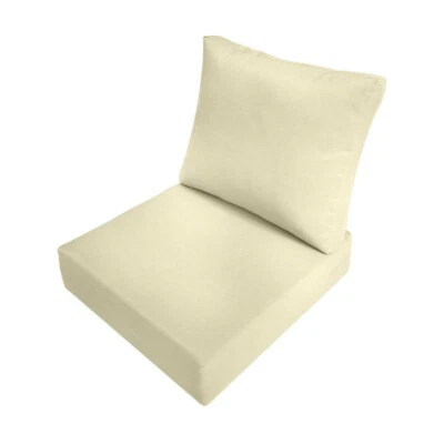 |SLIPCOVER ONLY| Outdoor Knife Edge Deep Seat Backrest Pillow Cover Large AD005 - Image 1 of 4