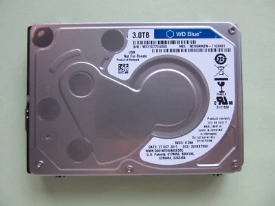 WD Western Digital WD30NMZW-11GX6S1 Hard Drive 3TB HDD USB Oct 2017 WX21D - Image 1 of 4