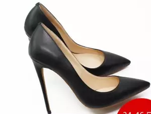 Decolté donna tacco slim 12cm punta appuntita modello elegante numero da 34 a 46 - Imagen 1 de 22