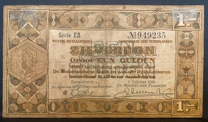 NETHERLANDS, 1938, 1 Gulden, Billete/Paper Money, Circulated, used - Picture 1 of 2