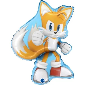 SONIC THE HEDGEHOG TAILS SHAPED 33" FOIL BIRTHDAY PARTY BALLOON! - Picture 1 of 1