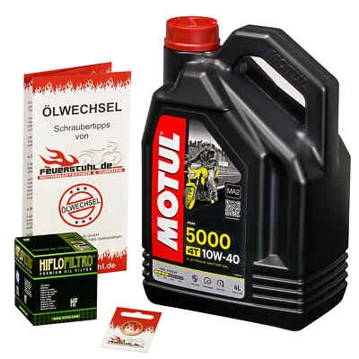 Yamaha YZF-R1 /WGP, 07-14, RN19 RN22, Motul 10w40 Oil, HiFlo Oil Filter Engine Oil Kit - Image 1 of 3