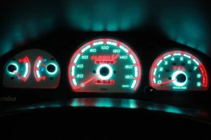 Toyota Starlet / Glanza 1996-1999 glow gauges dials plasma dials kit tacho glow  - Picture 1 of 8