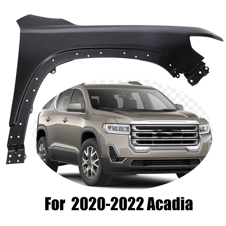 New Front Right RH Passenger Side Fender for GMC Acadia 2020- 2022 Primed Steel Foto 1 de 4