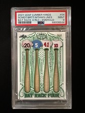 2021 Leaf Lumber Kings #4 Schmidt Brett Matthews Jones - Emerald 3/4 PSA 9