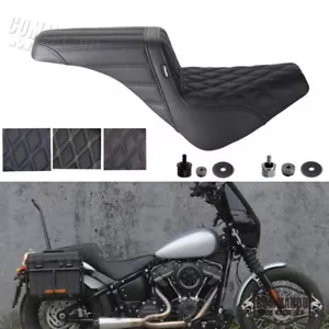 LS 2-UP Softer Seat For Harley Street Bob FXBB FXBBS Softail FLSL FXST 2018-2024 - Picture 1 of 22