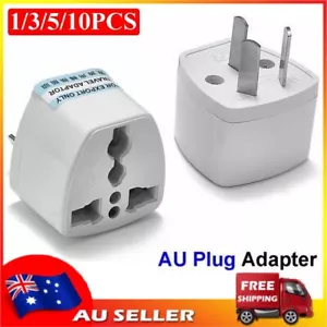2pcs UK/US/EU Universal to AU AUS Australian Power Plug Adapter 3 pin Converter - Picture 1 of 6