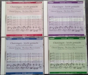 MOZART Requiem. 4 CD play-back Choeur SATB voix par voix - Photo 1/4
