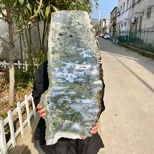 21.5LB Large Natural agate water grass quartz Slice polishing healing meditation - Picture 1 of 18