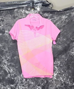 NWT - Be Inspired - Global Pink Performance Sport - Collared Top - Medium - Picture 1 of 2