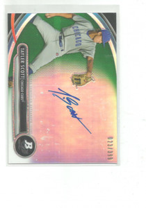 2013 Bowman Platinum Prospect Auto Green Refractors #TS Tayler Scott  023/399