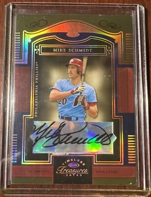 Mike Schmidt Auto -2005 Donruss Timeless Treasures #ed /100 NM-MT HOF! RARE! - Image 1 of 2