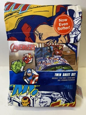 全新 Marvel Avengers 双张套装 BLAM BZZZ FWOOSH ~ 钢铁侠、绿巨人、队长 — 第 1/4 张图片