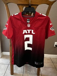 Camiseta deportiva para mujer Atlanta Falcons NFL #2 Matt Ryan Nike roja sobre el campo talla L - Imagen 1 de 4