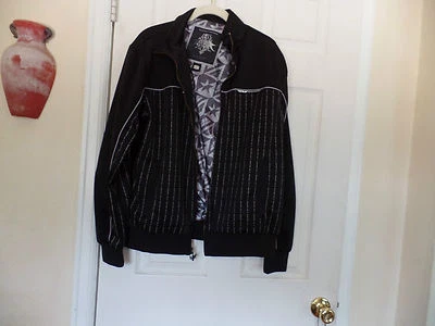 FLY ГОНКИ ПОБЕДЫ МУЖСКОЙ ЧЕРНЫЙ ПОЛИЭСТЕР КУРТКА SZ S EUC - Изображение 1 из 4