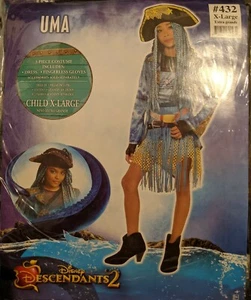 Costume Halloween bambino Disney Descendants 2 Uma taglia - L-12-14, XL-14-16 - Foto 1 di 8