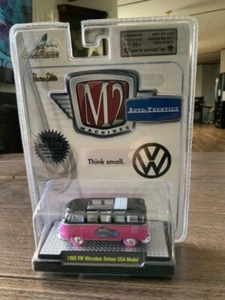 M2 MACHINES 1960 VW MICROBUS DELUXE BLACK PINK CHASE ONLY 492 - Picture 1 of 1