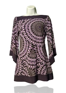 Studio Y Womens Size xs Beautiful Purple/Black Pullover Blouse. NS-7 - Picture 1 of 8