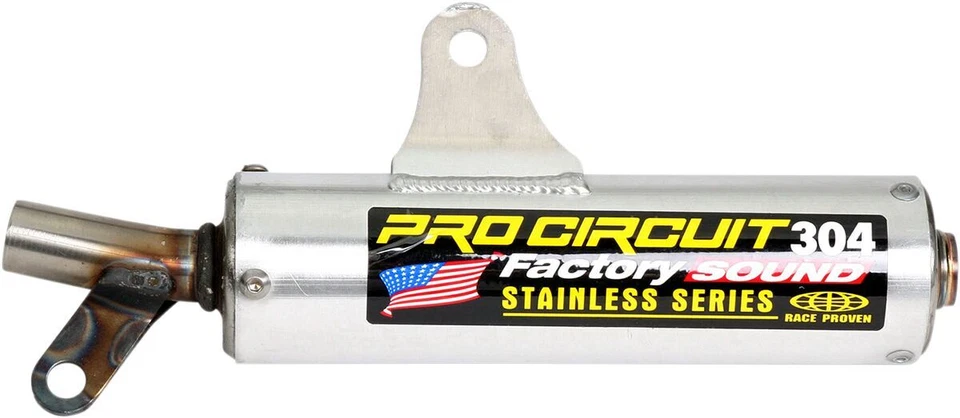 Silenciador Pro Circuit motocicleta 304 prata para Suzuki RM80 89-01 / RM85 02-20 - Imagem 1 de 1