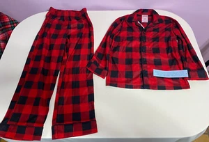 Wondershop Pajamas Kids sz 6 Buffalo Check Red SleepWear Polyester Holiday R4 - Picture 1 of 8