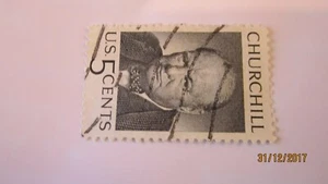 WINSTON CHURCHILL (USA) POSTAGE STAMP - Picture 1 of 2