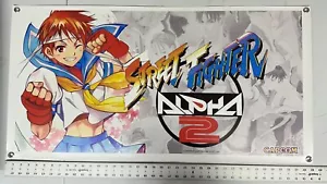 Street Fighter Alpha 2 Sakura Banner 20”x39” - CPS2 capcom arcade poster - Picture 1 of 4